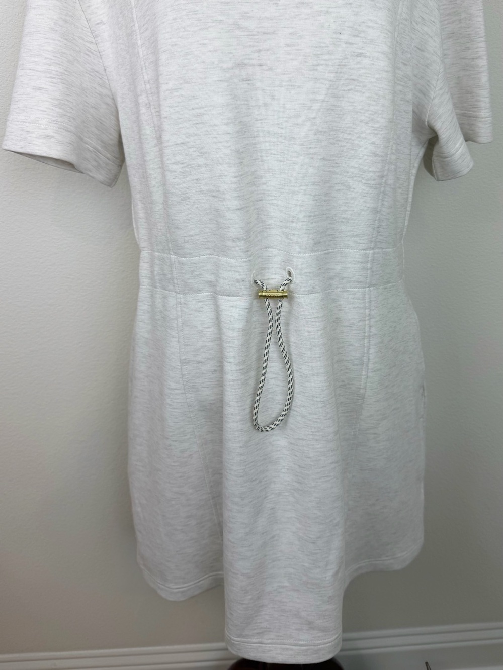 Varley Maple Dress 2.0 Doublesoft Casual Drawstring Knit T-Shirt Dress - Picture 8 of 15